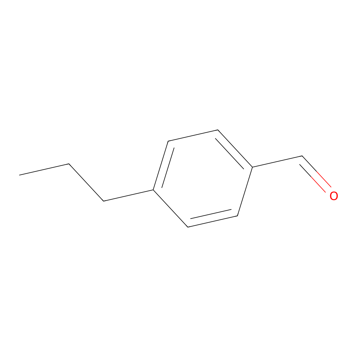 4-Propylbenzaldehyde molecular structure, CAS 28785-06-0
