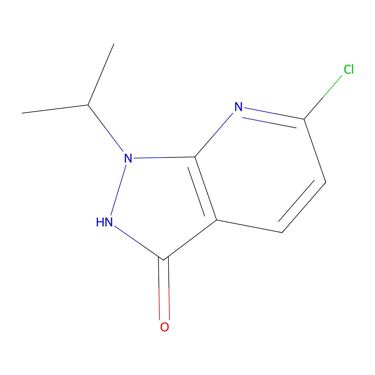 6-chloro-1-isopropyl-2H-pyrazolo[3,4-b]pyridin-3-one molecular structure, CAS 2878503-29-6