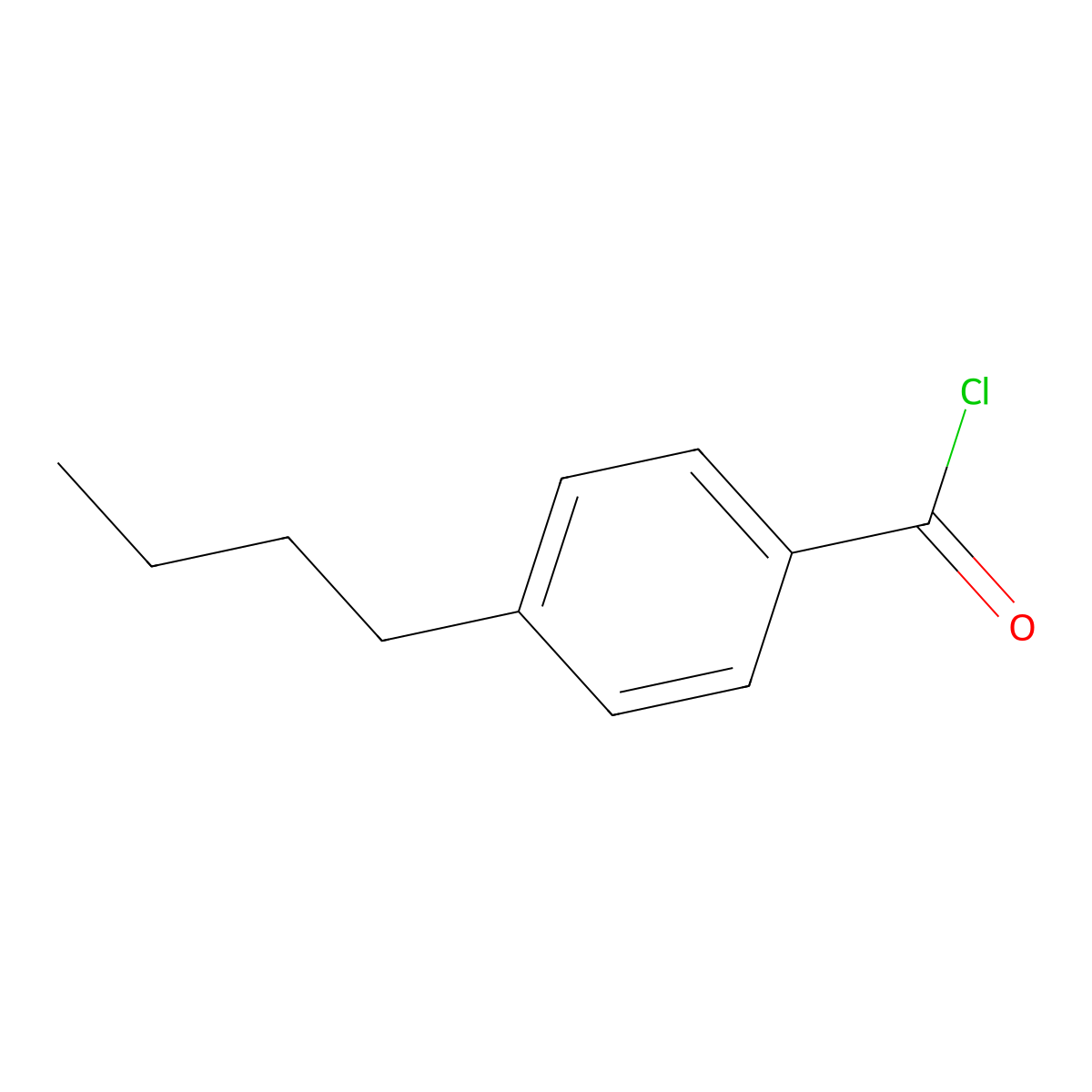 4-Butylbenzoyl chloride molecular structure, CAS 28788-62-7