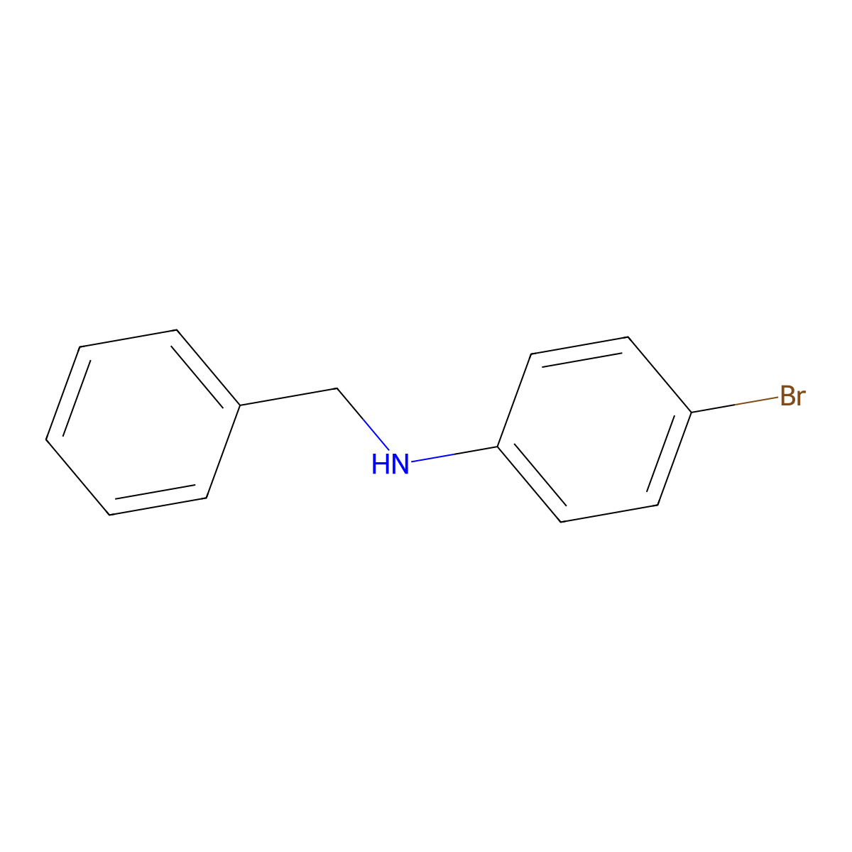N-benzyl-4-bromoaniline molecular structure, CAS 2879-83-6