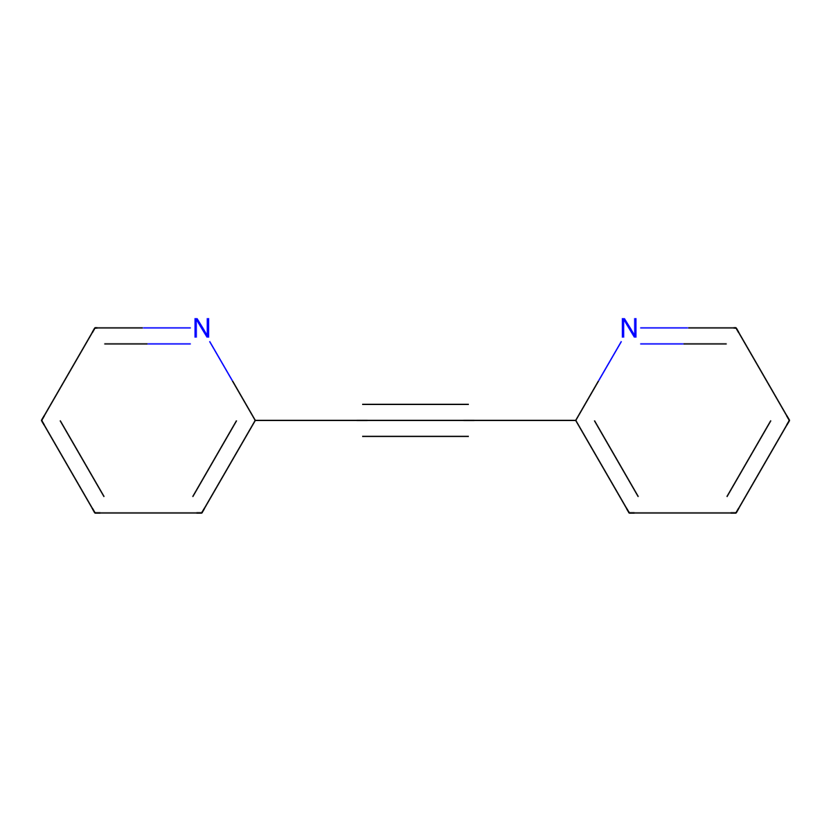 Pyridine, 2,2'-(1,2-ethynediyl)bis- molecular structure, CAS 28790-65-0