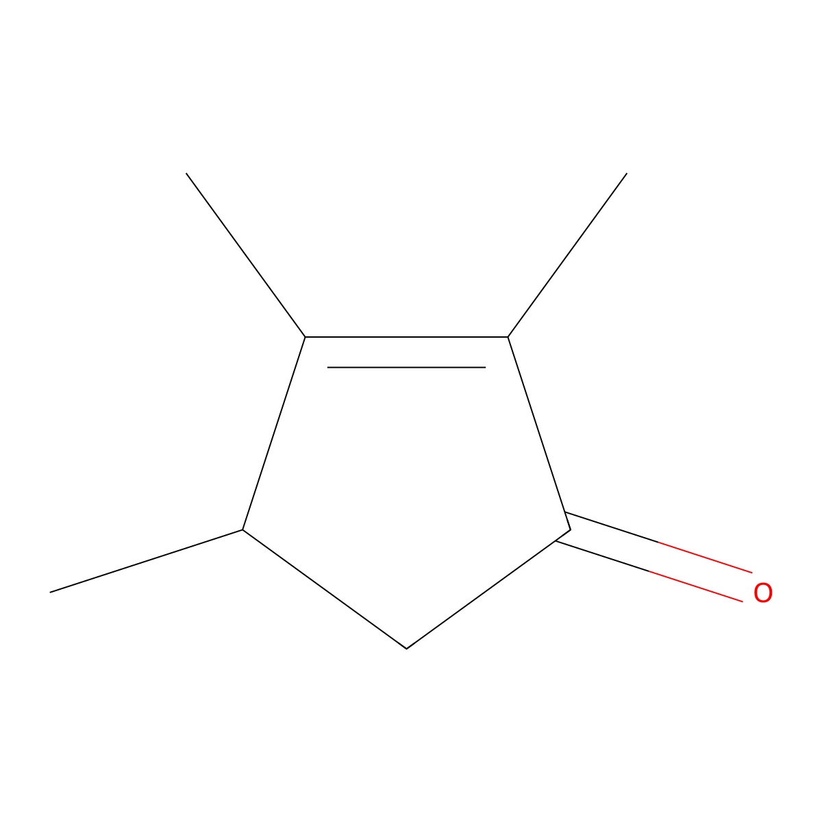 2,3,4-Trimethyl-2-cyclopenten-1-one molecular structure, CAS 28790-86-5