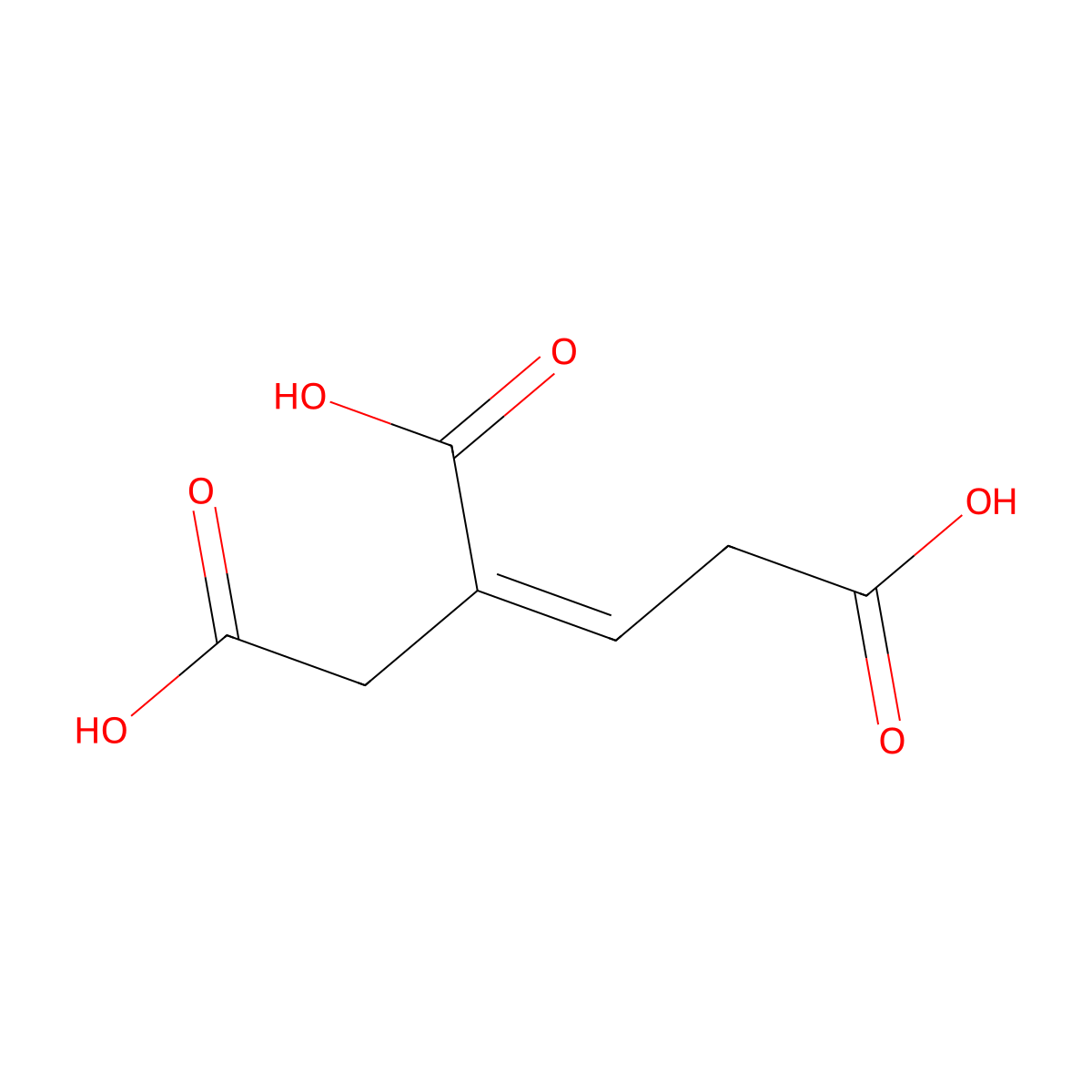 But-2-ene-1,2,4-tricarboxylic acid molecular structure, CAS 28791-67-5
