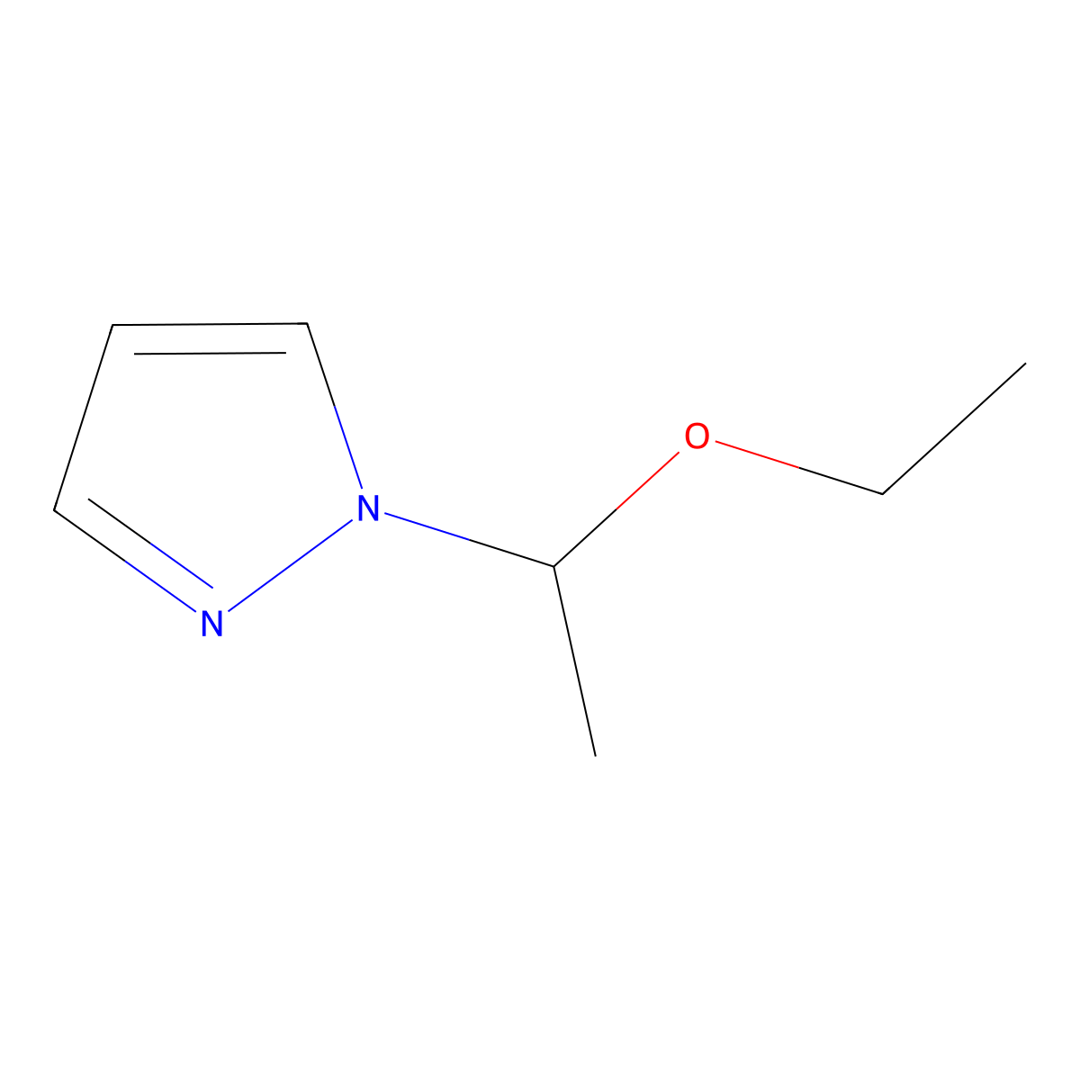 1-(1-Ethoxyethyl)-1H-pyrazole molecular structure, CAS 28791-95-9