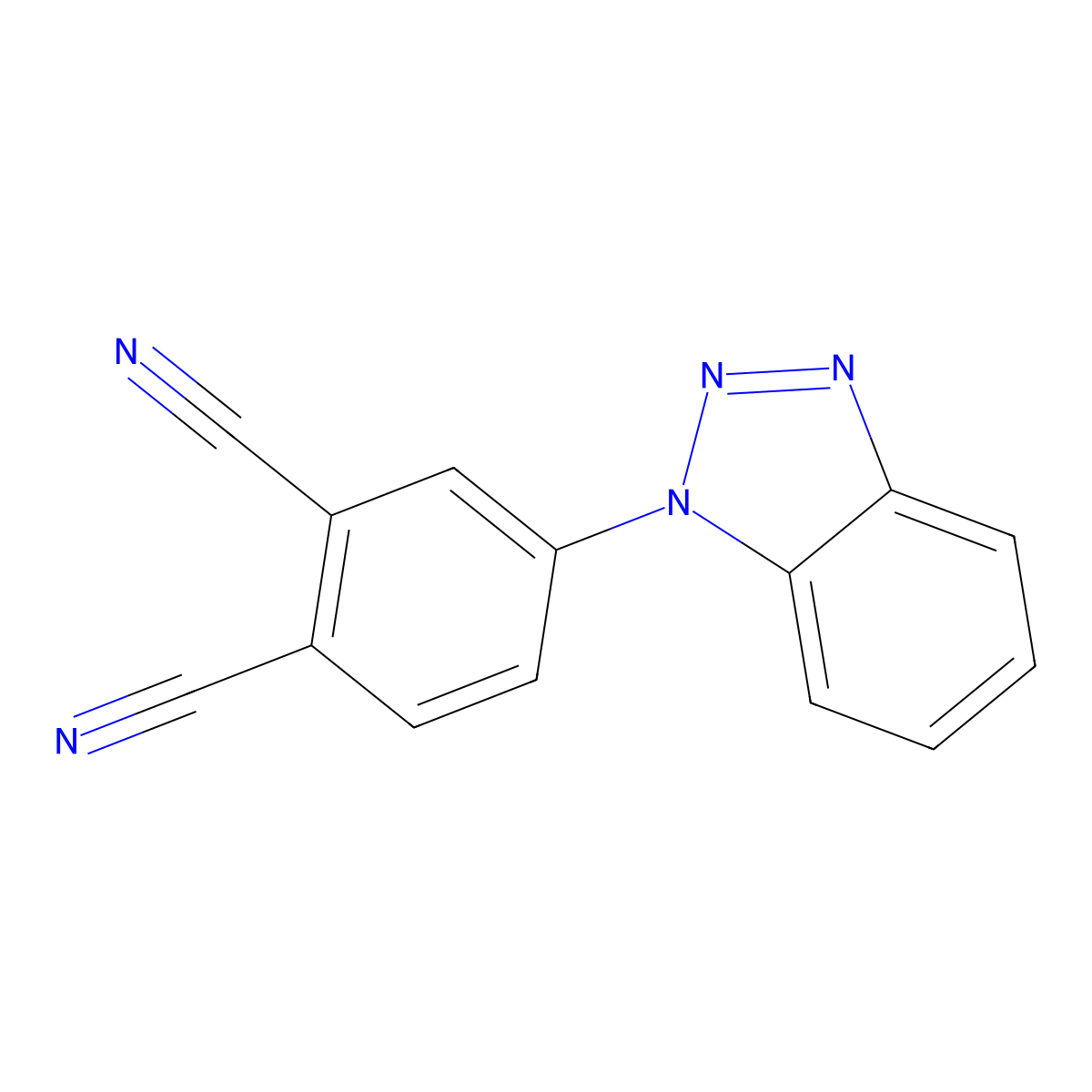 4-(1H-1,2,3-Benzotriazol-1-yl)phthalonitrile molecular structure, CAS 287916-57-8