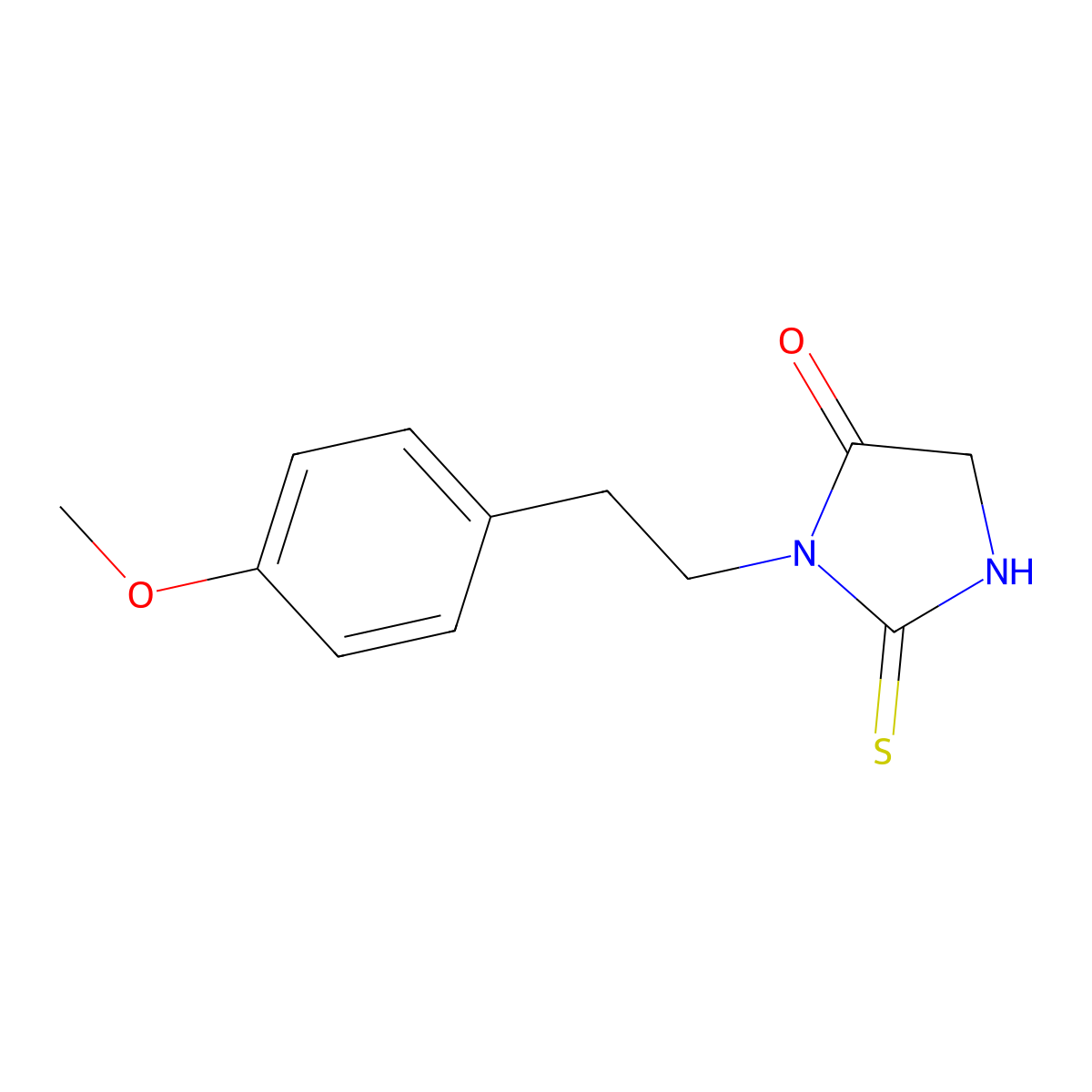 3-(4-Methoxyphenethyl)-2-thioxoimidazolidin-4-one molecular structure, CAS 287918-22-3
