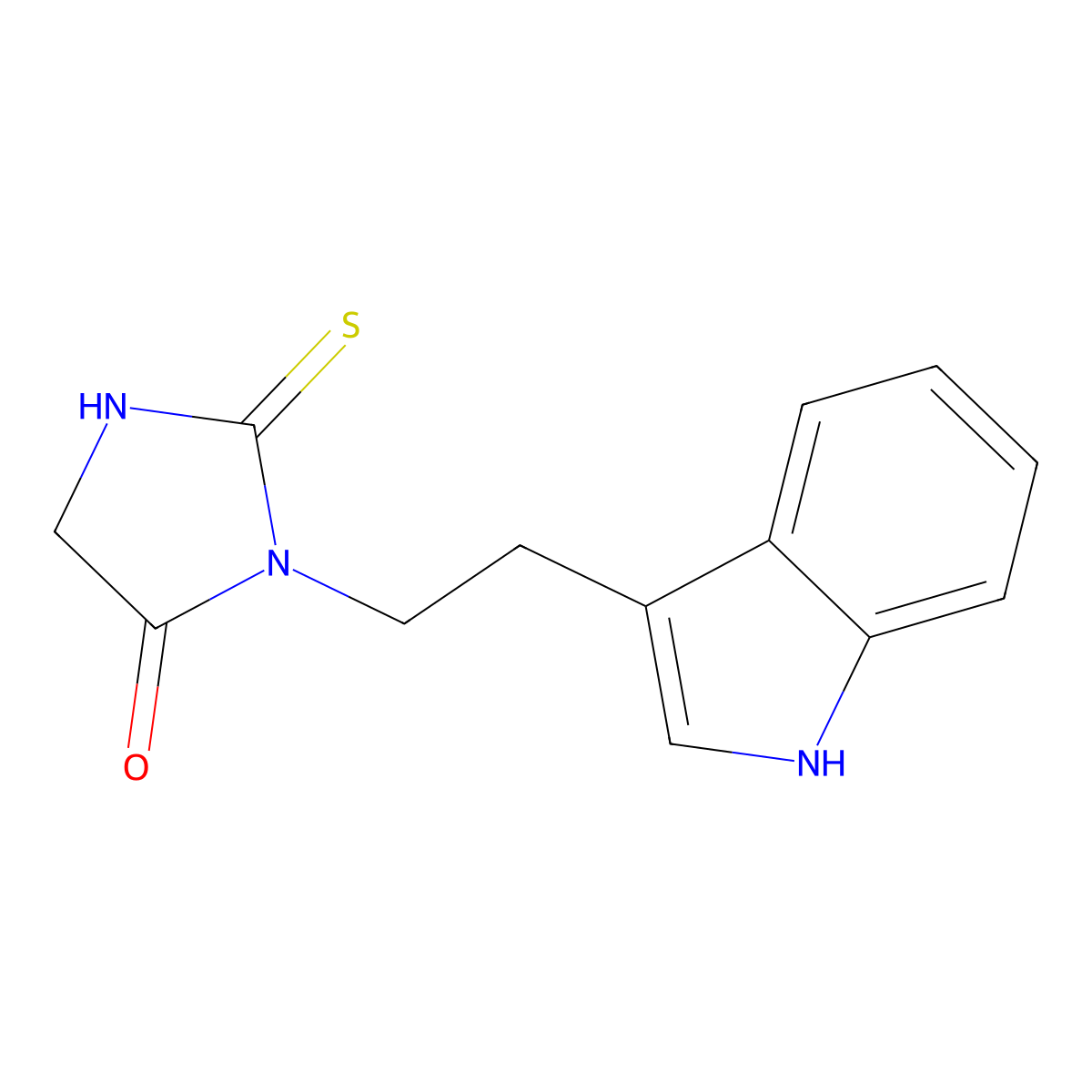 3-[2-(1H-indol-3-yl)ethyl]-2-sulfanylideneimidazolidin-4-one molecular structure, CAS 287918-23-4