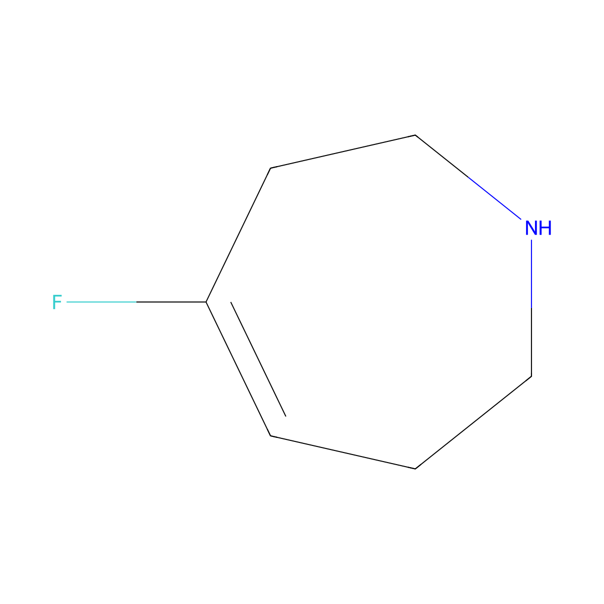 4-Fluoro-2,3,6,7-tetrahydro-1H-azepine molecular structure, CAS 2879298-77-6