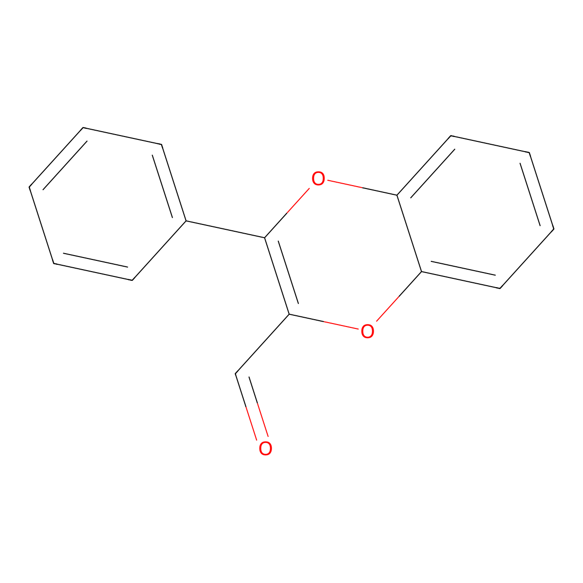 3-Phenyl-1,4-benzodioxine-2-carbaldehyde molecular structure, CAS 287933-33-9