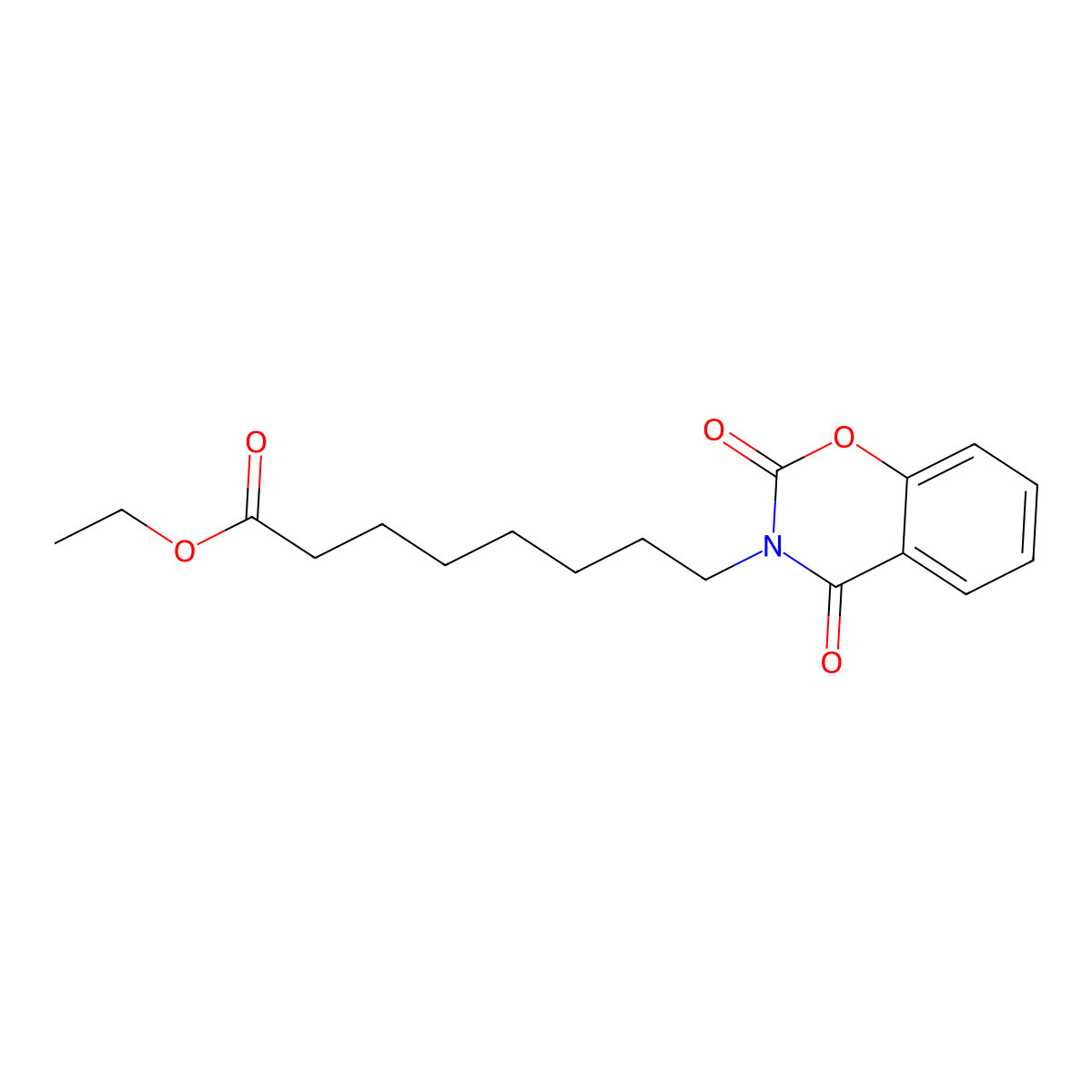 ethyl 8-(2,4-dioxo-2H-1,3-benzoxazin-3(4H)-yl)octanoate molecular structure, CAS 287935-37-9