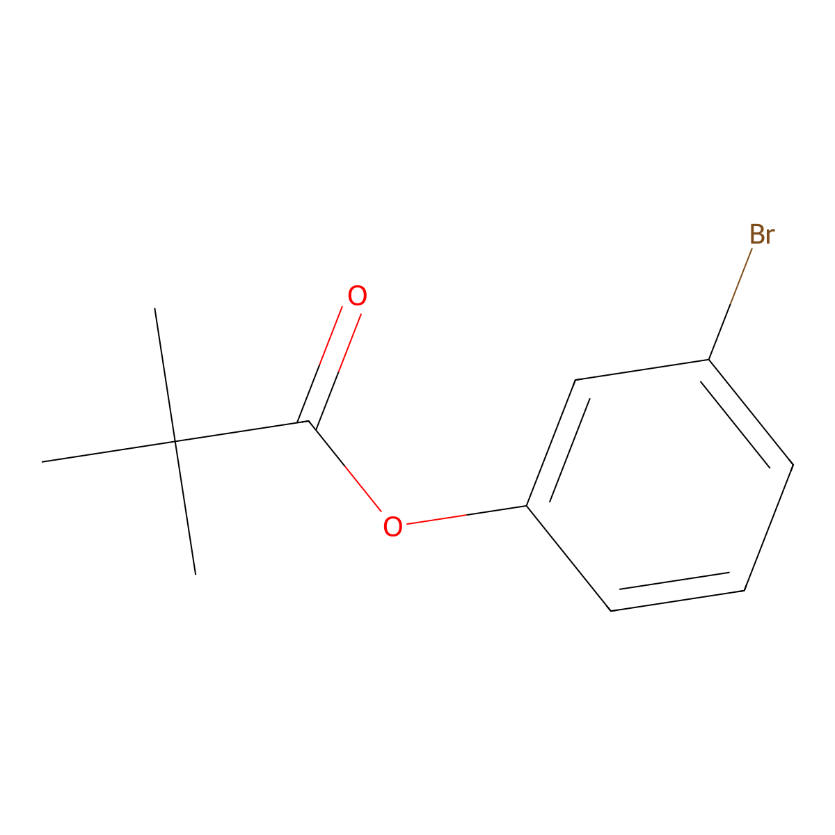3-Bromophenyl 2,2-dimethylpropanoate molecular structure, CAS 287936-49-6