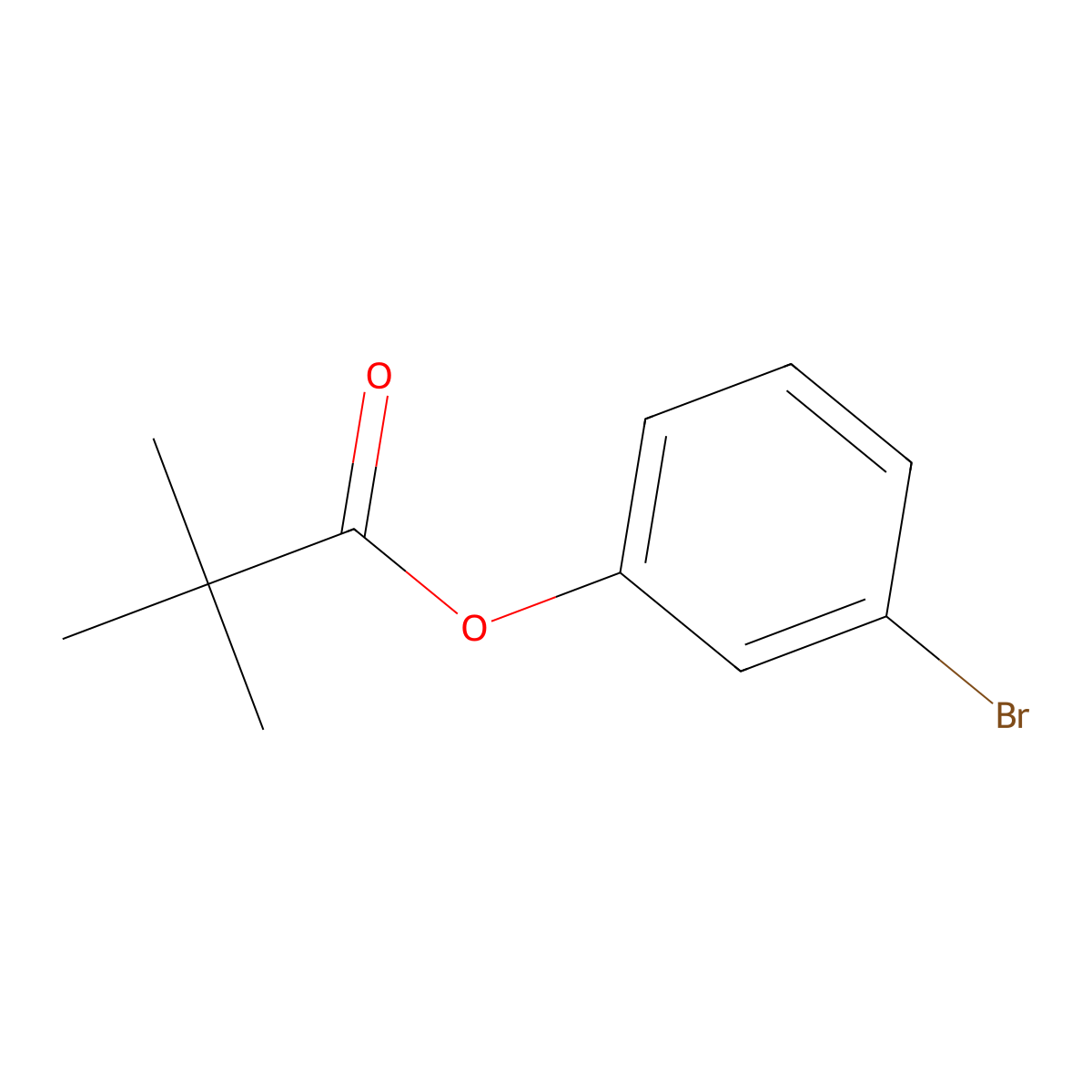 3-Bromophenyl 2,2-dimethylpropanoate molecular structure, CAS 287936-49-6