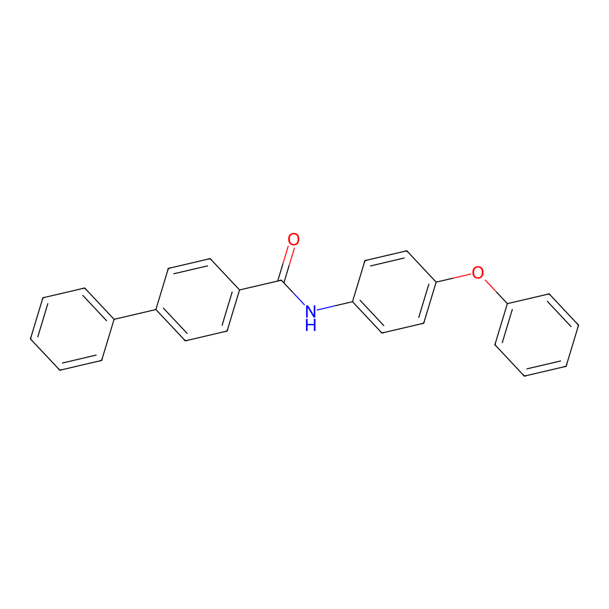 N-(4-phenoxyphenyl)biphenyl-4-carboxamide molecular structure, CAS 287943-39-9