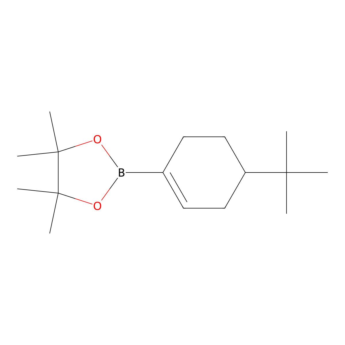 2-(4-tert-Butylcyclohex-1-en-1-yl)-4,4,5,5-tetramethyl-1,3,2-dioxaborolane molecular structure, CAS 287944-06-3