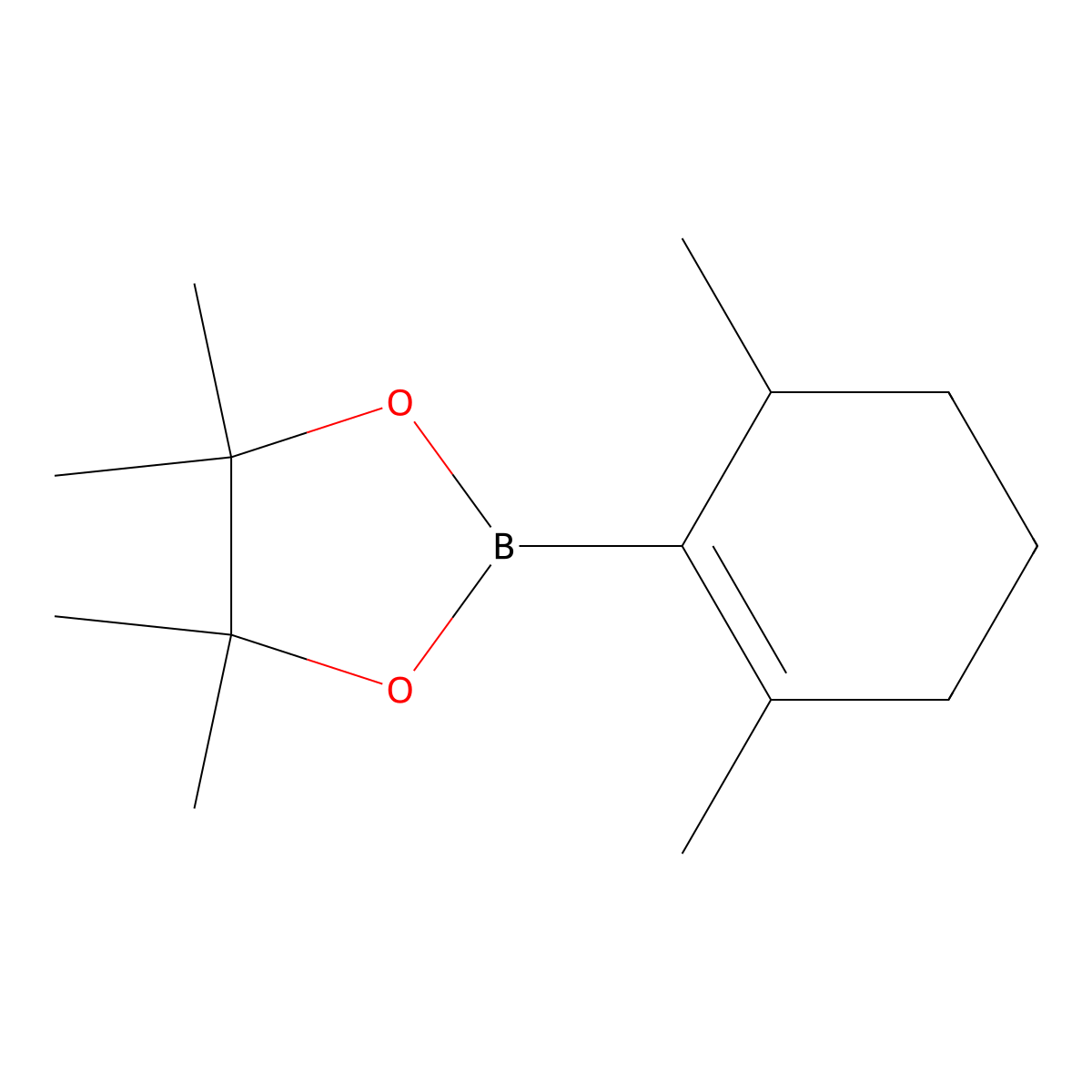 2-(2,6-Dimethylcyclohex-1-en-1-yl)-4,4,5,5-tetramethyl-1,3,2-dioxaborolane molecular structure, CAS 287944-08-5