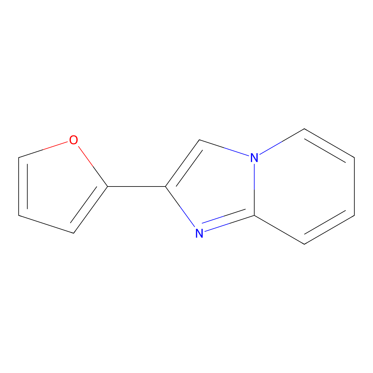 2-(Furan-2-yl)imidazo[1,2-a]pyridine molecular structure, CAS 28795-36-0