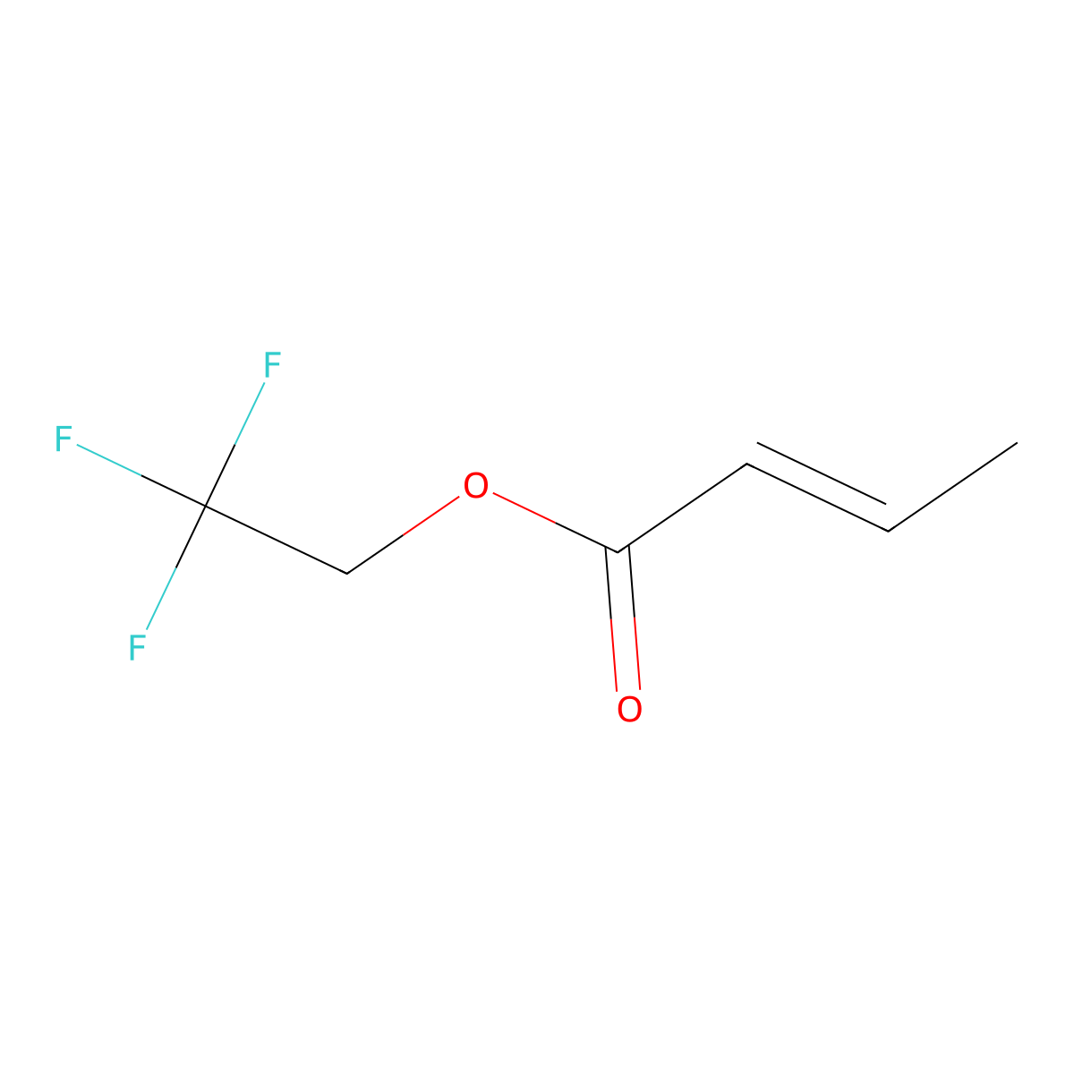 2,2,2-Trifluoroethyl crotonate molecular structure, CAS 287957-36-2