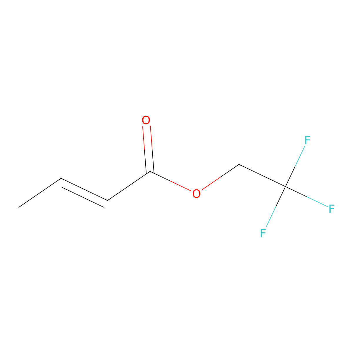 2,2,2-Trifluoroethyl crotonate molecular structure, CAS 287957-36-2