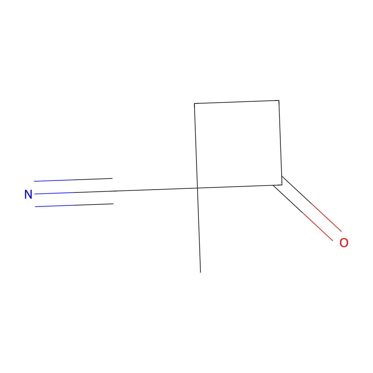 1-Methyl-2-oxocyclobutane-1-carbonitrile molecular structure, CAS 287958-89-8
