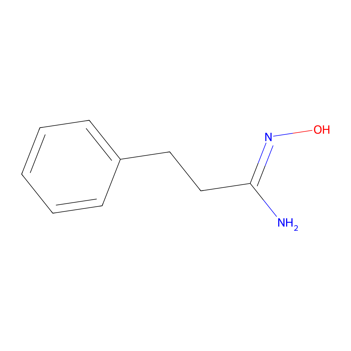 N'-hydroxy-3-phenylpropanimidamide molecular structure, CAS 287963-68-2