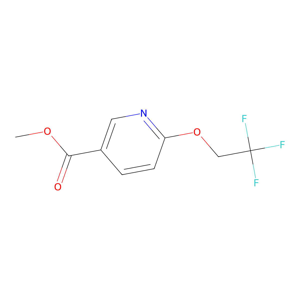 Methyl 6-(2,2,2-trifluoroethoxy)nicotinate molecular structure, CAS 287979-27-5