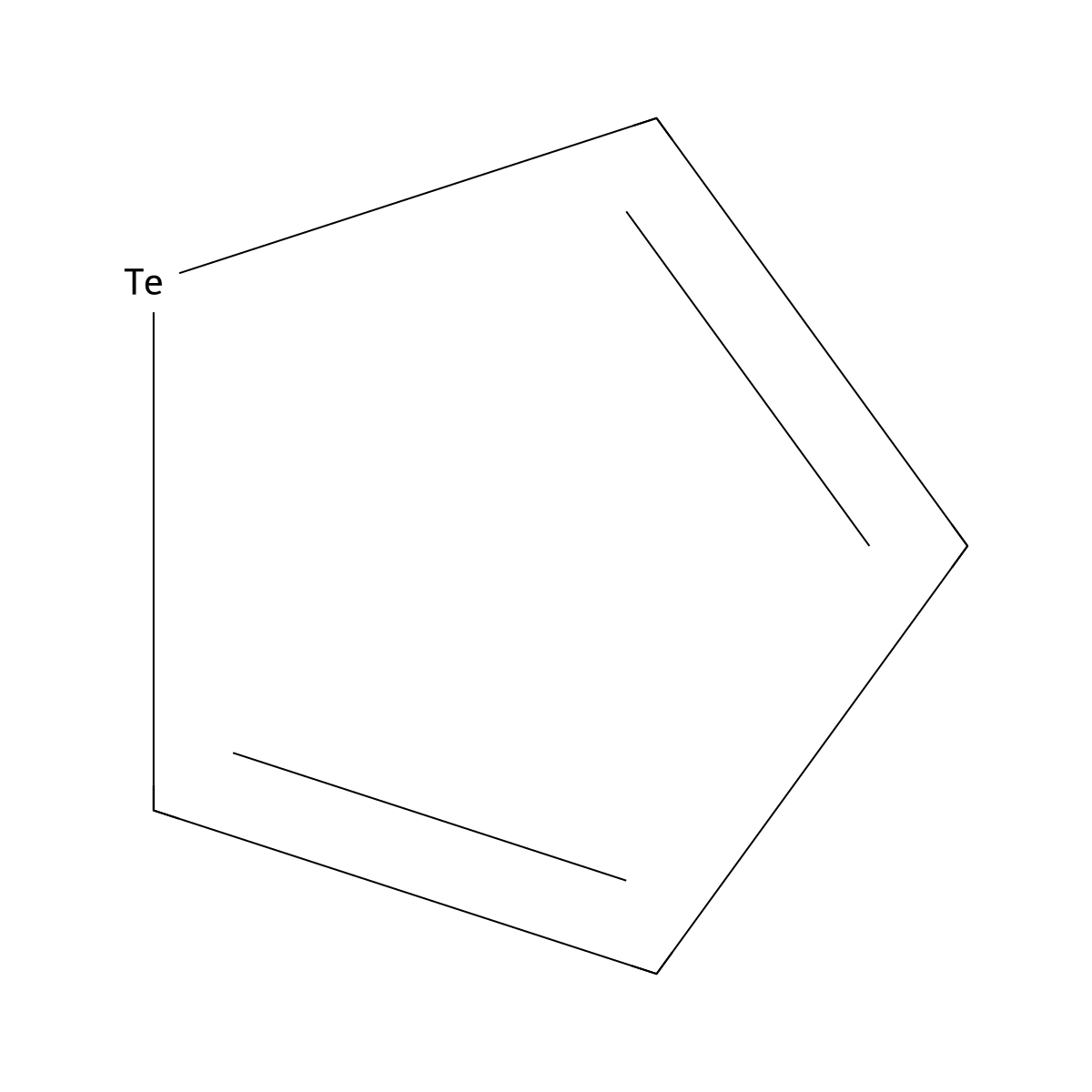 Tellurophene molecular structure, CAS 288-08-4