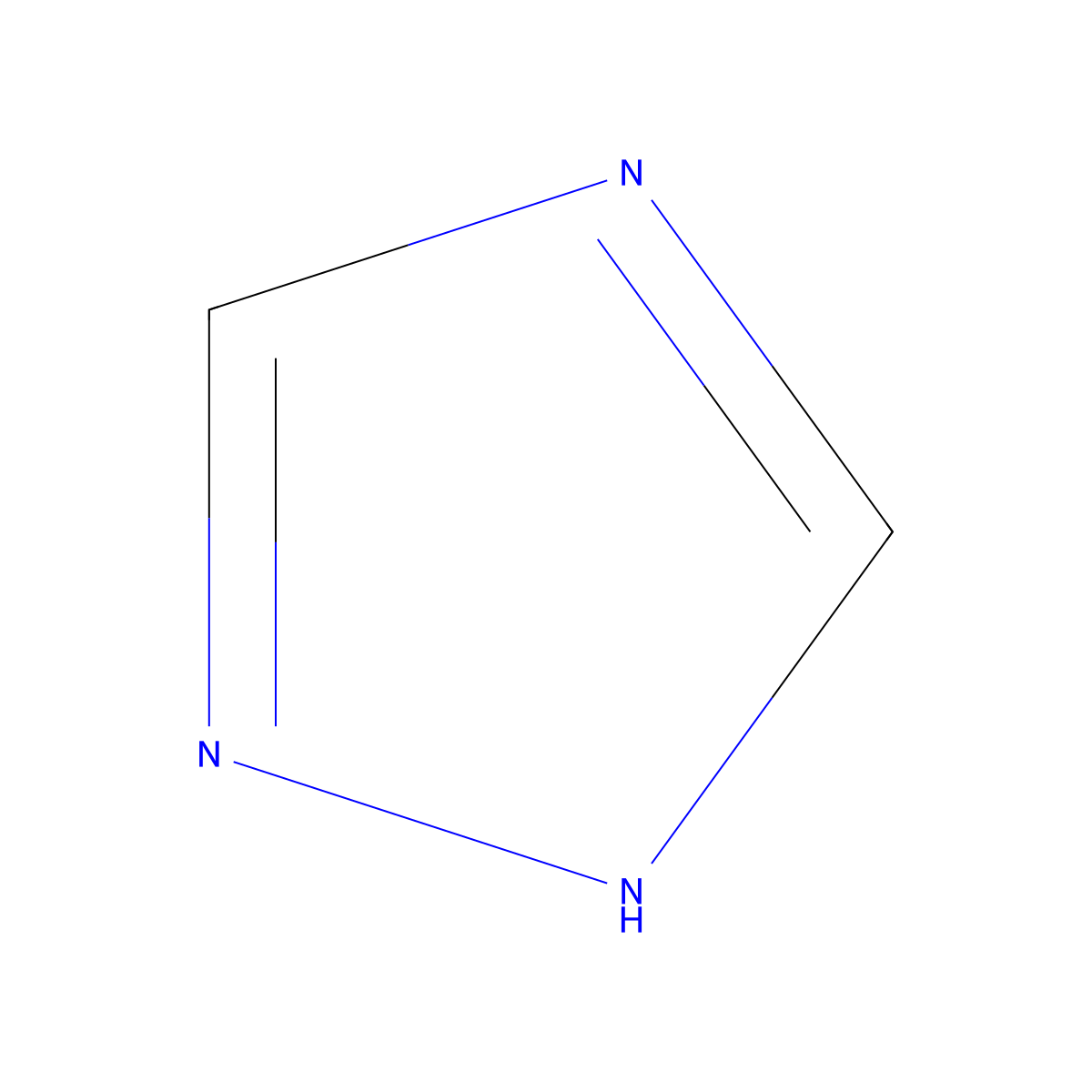 1H-1,2,4-Triazole molecular structure, CAS 288-88-0