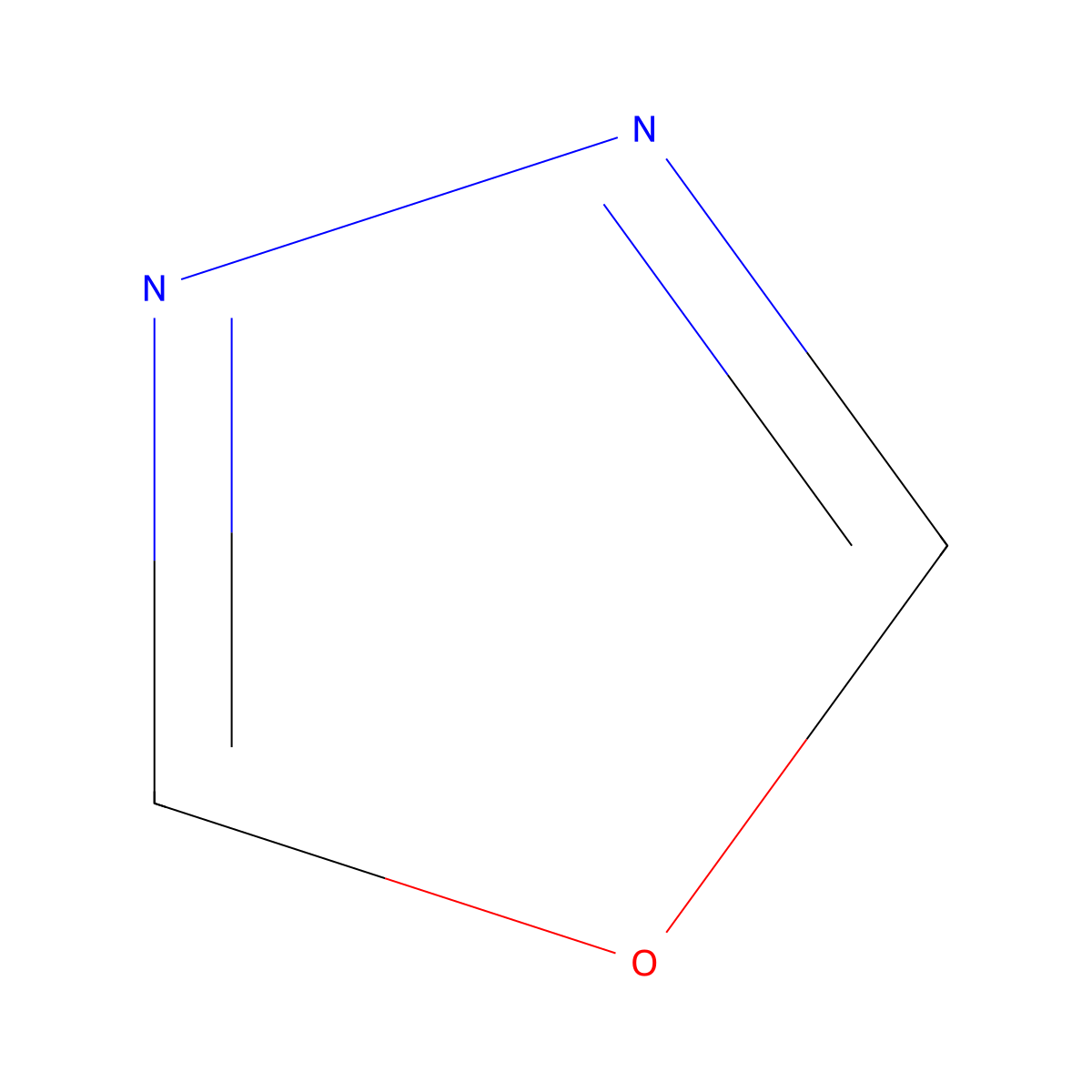 1,3,4-Oxadiazole molecular structure, CAS 288-99-3