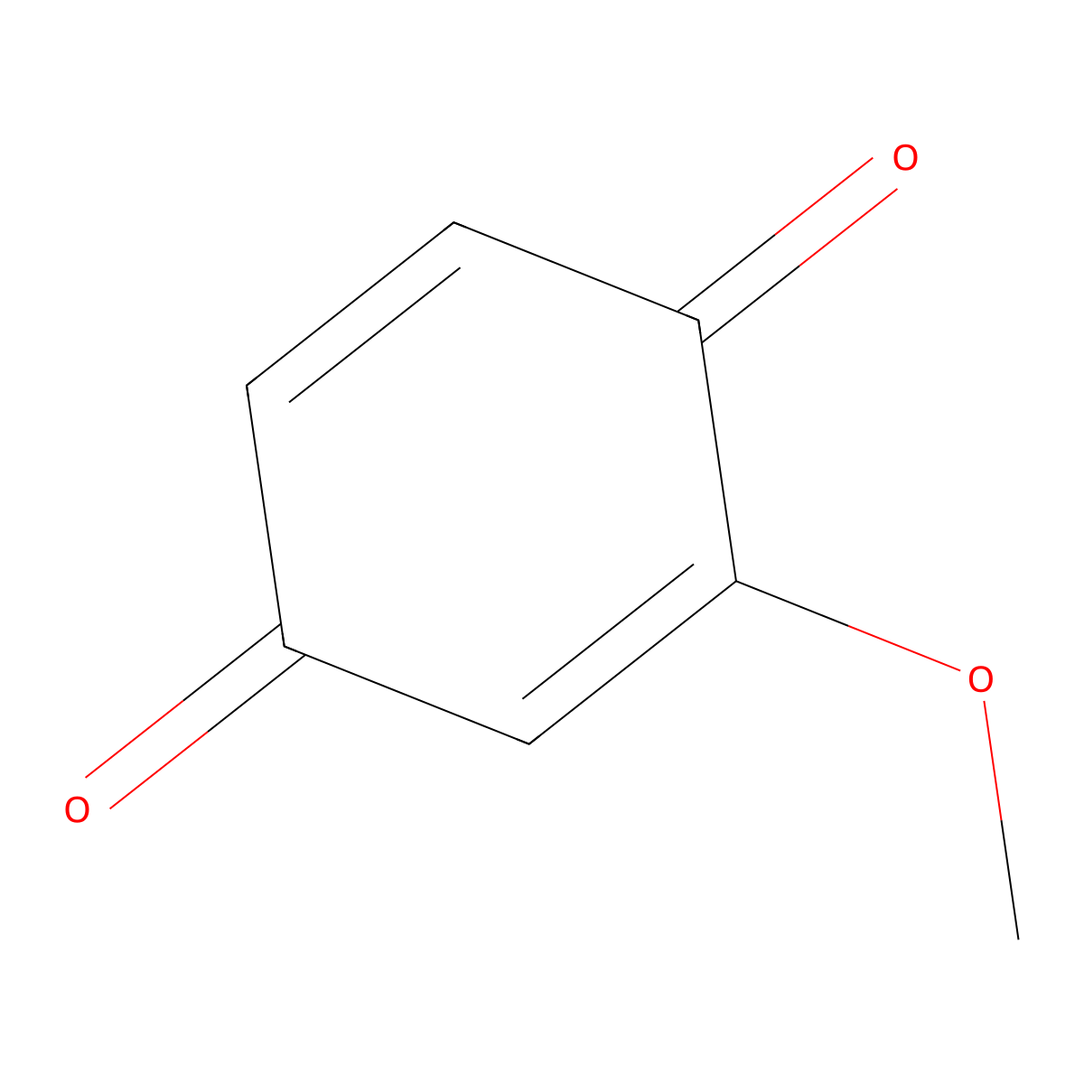 2-Methoxy-1,4-benzoquinone molecular structure, CAS 2880-58-2