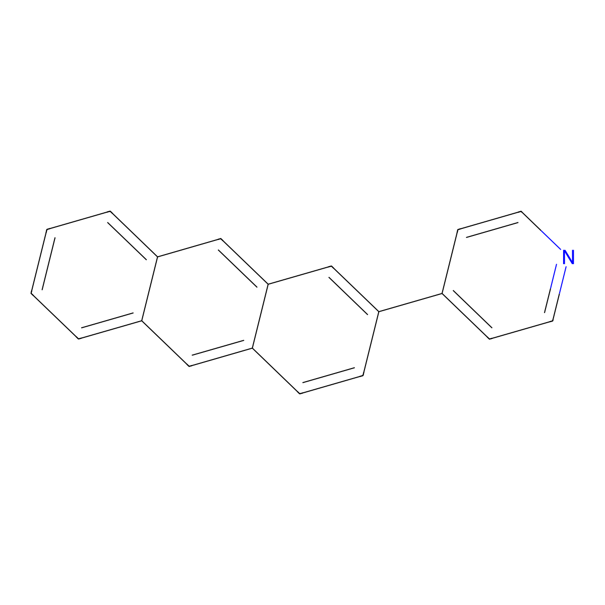4-(2-Anthracenyl)pyridine molecular structure, CAS 2880294-95-9