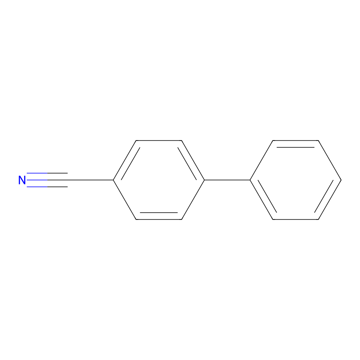 (1,1'-Biphenyl)-4-carbonitrile molecular structure, CAS 28804-96-8