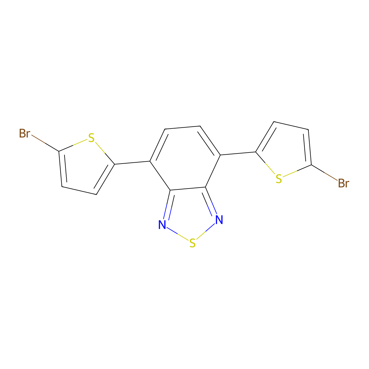 4,7-Bis(2-bromo-5-thienyl)-2,1,3-benzothiadiazole molecular structure, CAS 288071-87-4
