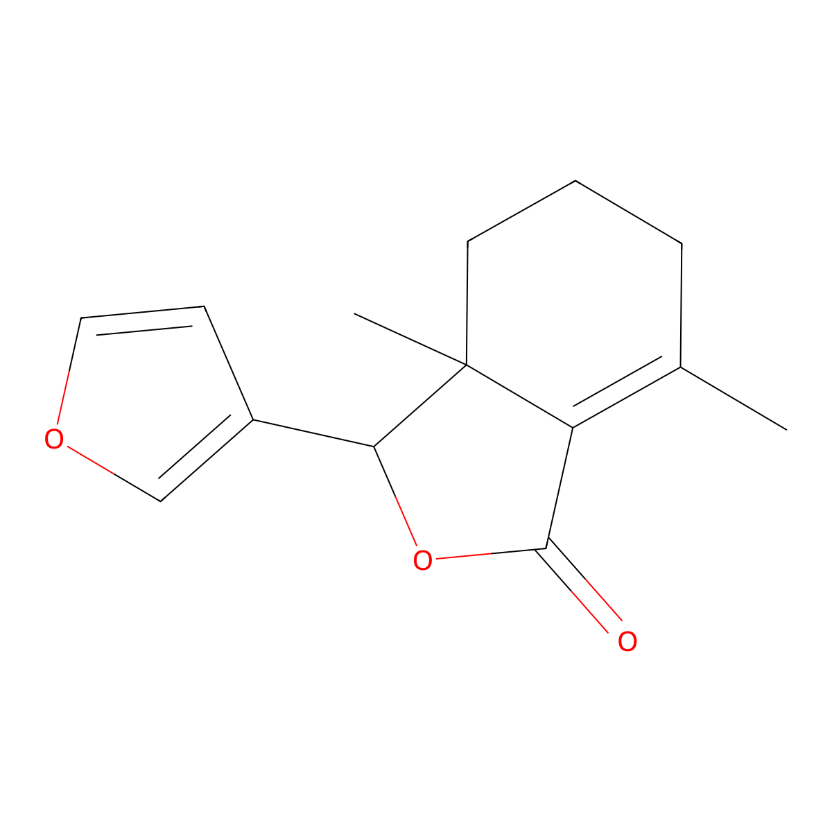 Fraxinellone molecular structure, CAS 28808-62-0