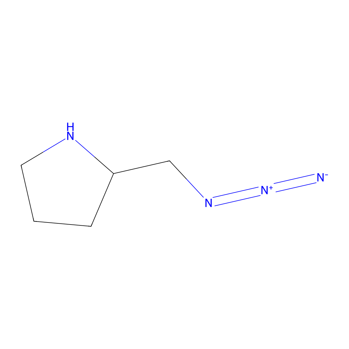 (2r)-2-(Azidomethyl)pyrrolidine molecular structure, CAS 288083-80-7