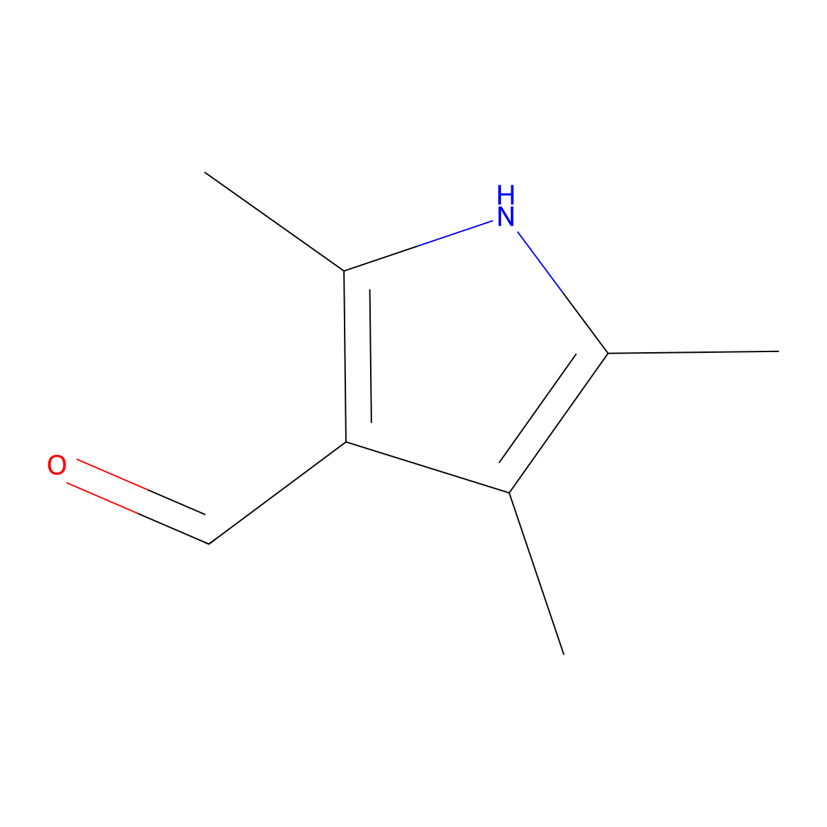 2,4,5-trimethyl-1H-pyrrole-3-carbaldehyde molecular structure, CAS 288089-52-1