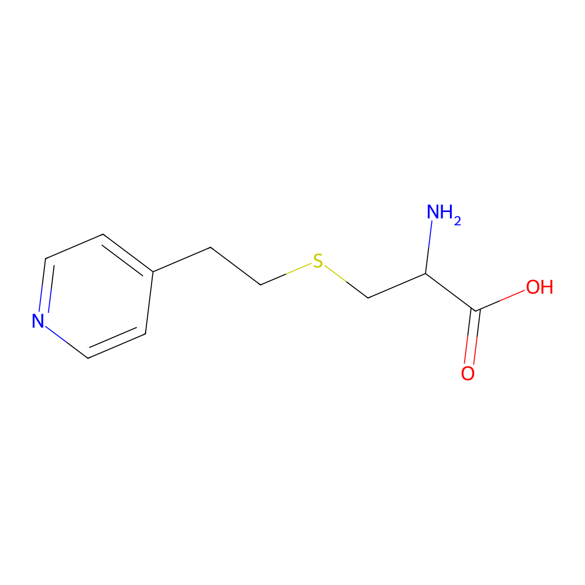 s-beta-(4-Pyridylethyl)-L-cysteine molecular structure, CAS 28809-04-3