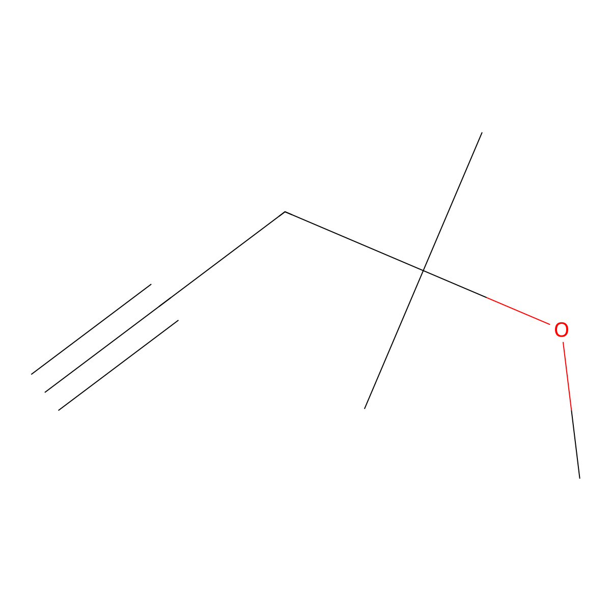 4-Methoxy-4-methylpent-1-yne molecular structure, CAS 28809-44-1