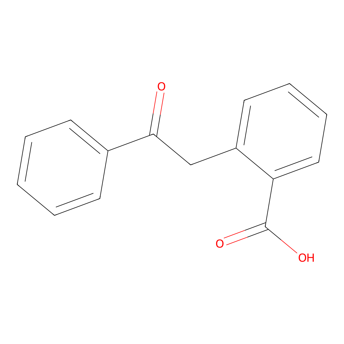 2-(2-Oxo-2-phenylethyl)benzoic acid molecular structure, CAS 2881-31-4