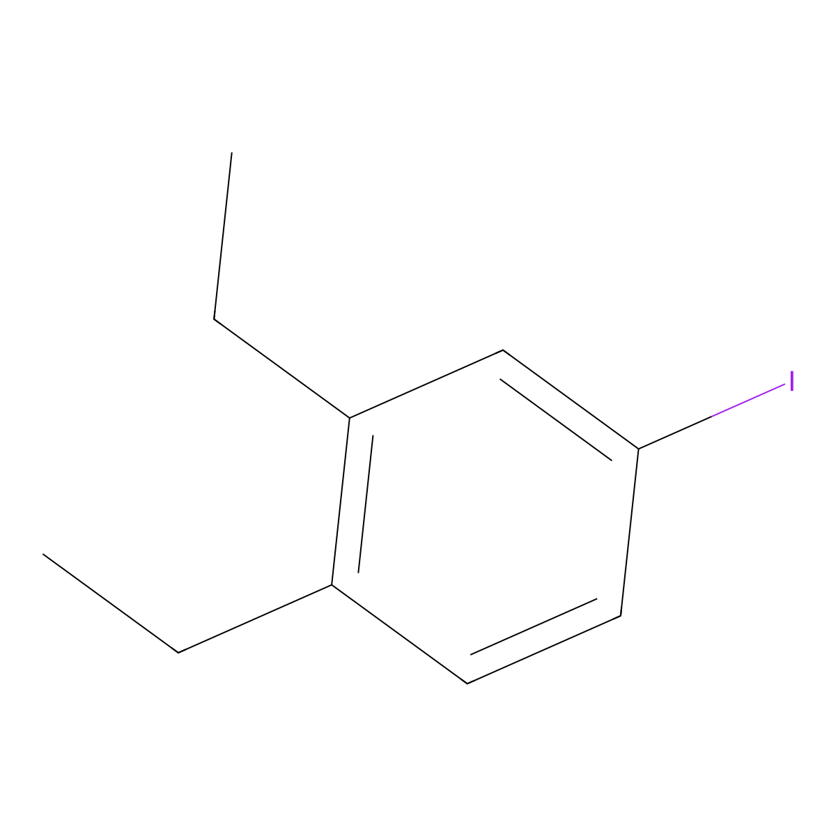 1,2-Diethyl-4-iodobenzene molecular structure, CAS 288101-46-2