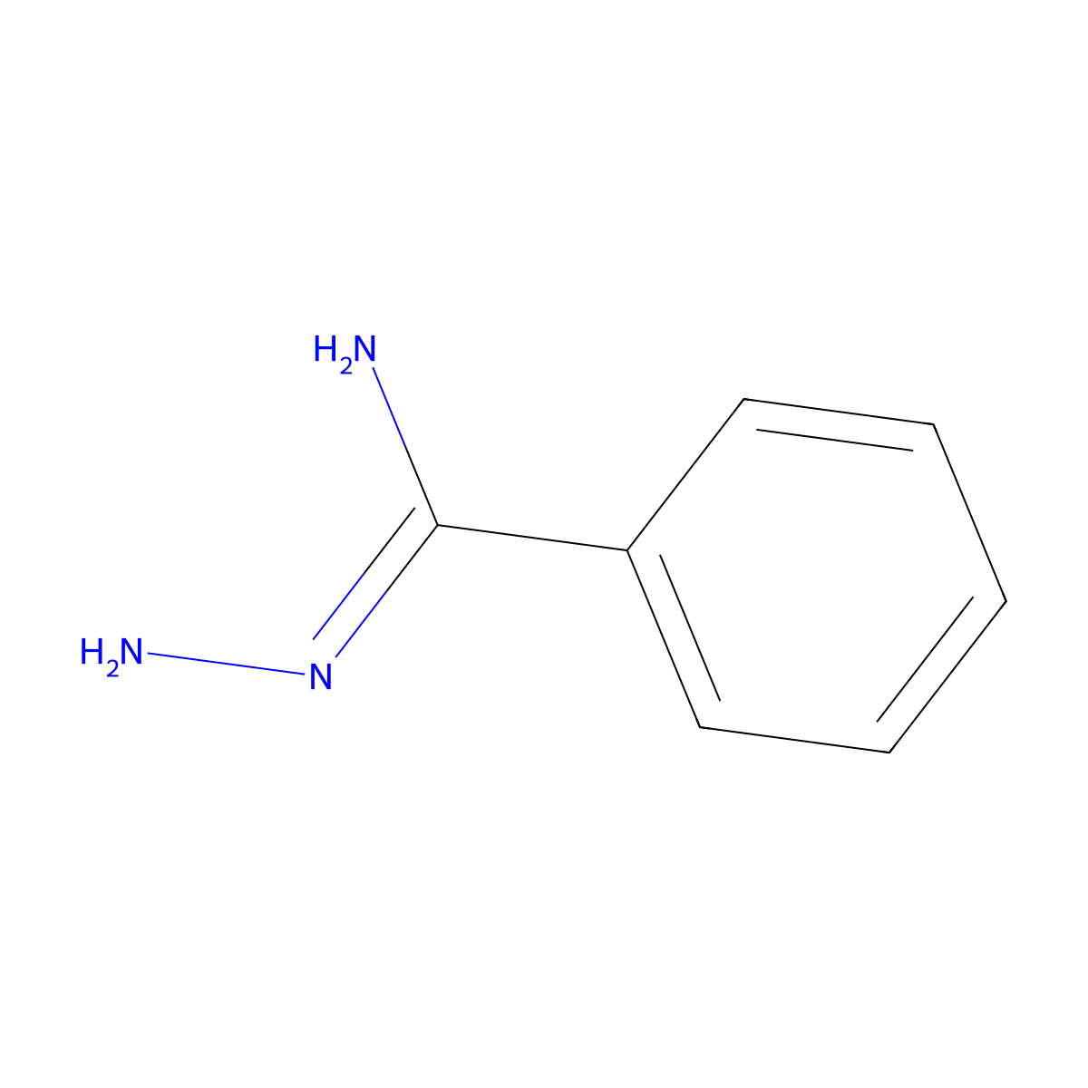 Benzimidohydrazide molecular structure, CAS 28819-30-9