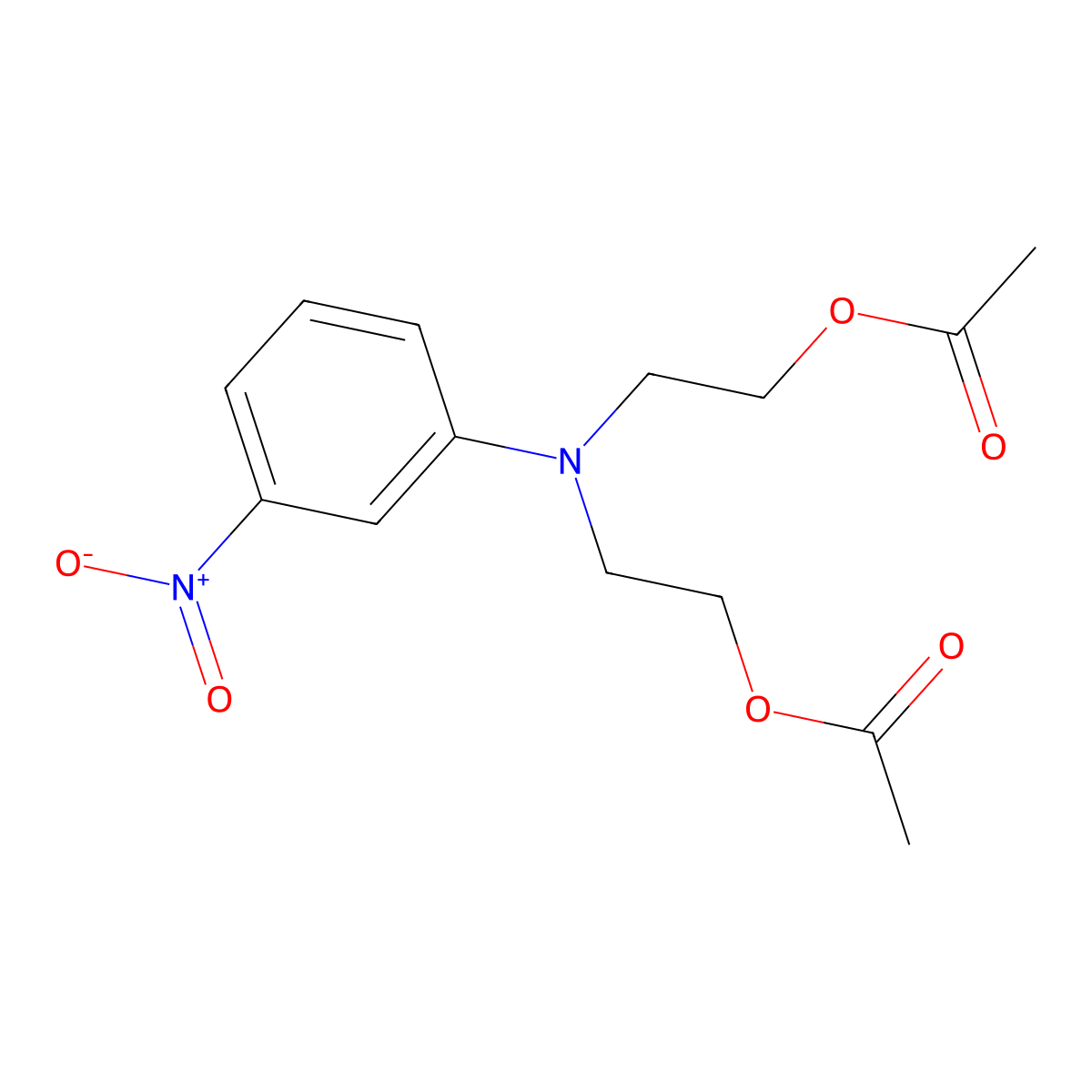 Ethanol, 2,2'-[(3-nitrophenyl)imino]bis-, 1,1'-diacetate molecular structure, CAS 28819-89-8