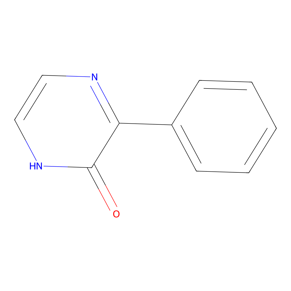 2-Hydroxy-3-phenylpyrazine molecular structure, CAS 2882-18-0