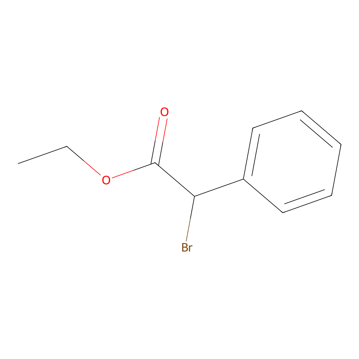 Ethyl bromophenylacetate molecular structure, CAS 2882-19-1