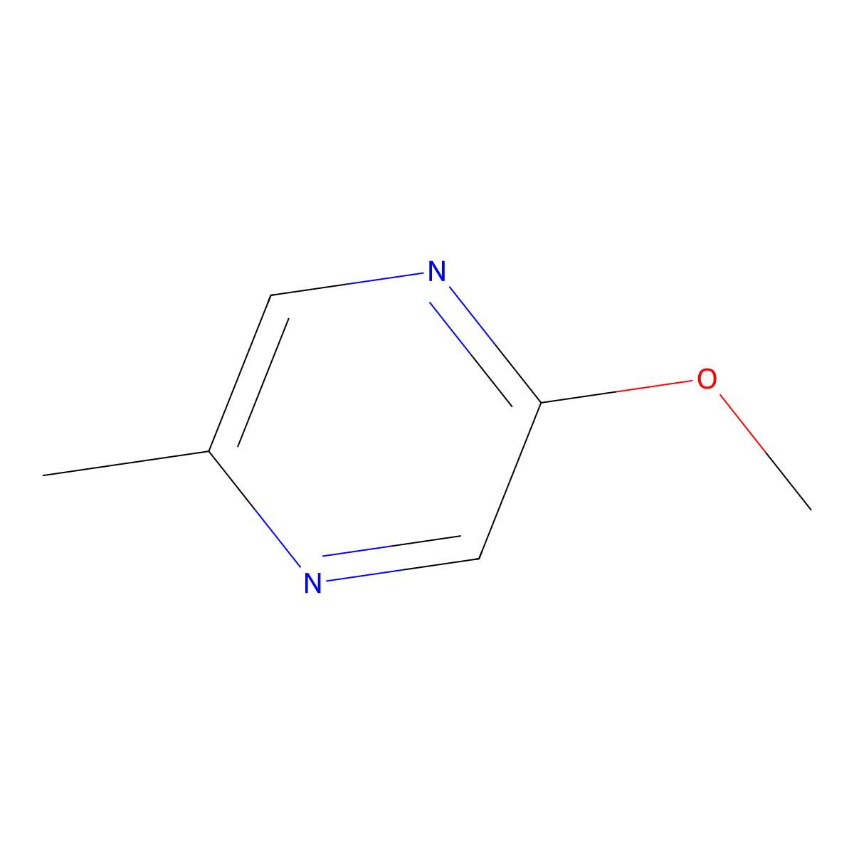 2-Methoxy-5-methylpyrazine molecular structure, CAS 2882-22-6