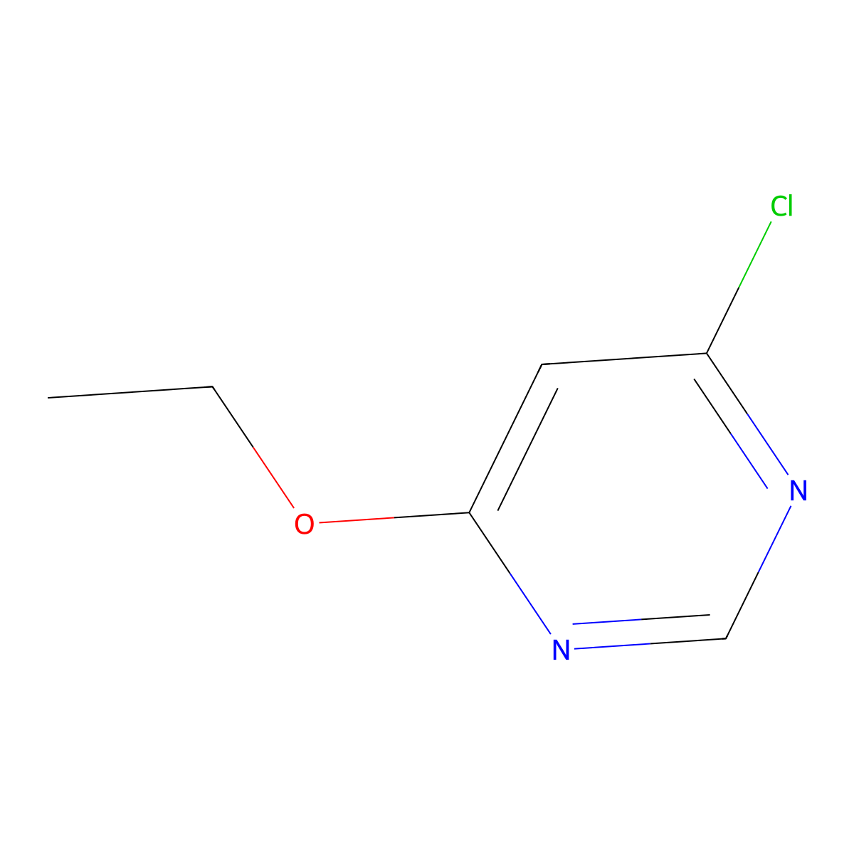 4-Chloro-6-ethoxypyrimidine molecular structure, CAS 28824-78-4