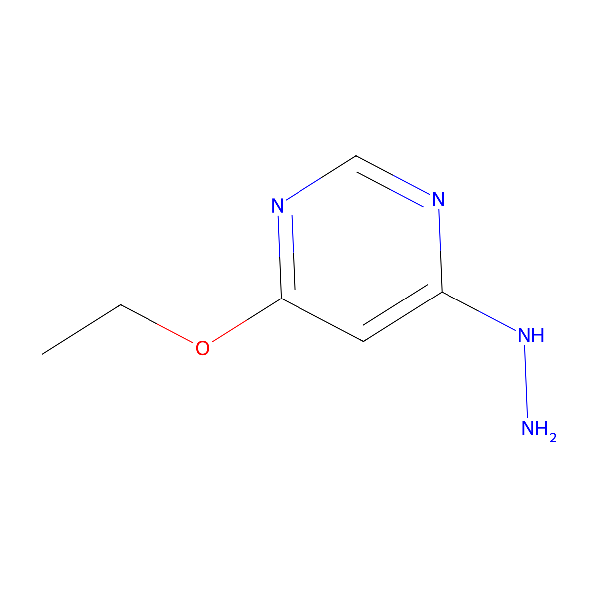 4-Ethoxy-6-hydrazinylpyrimidine molecular structure, CAS 28824-79-5