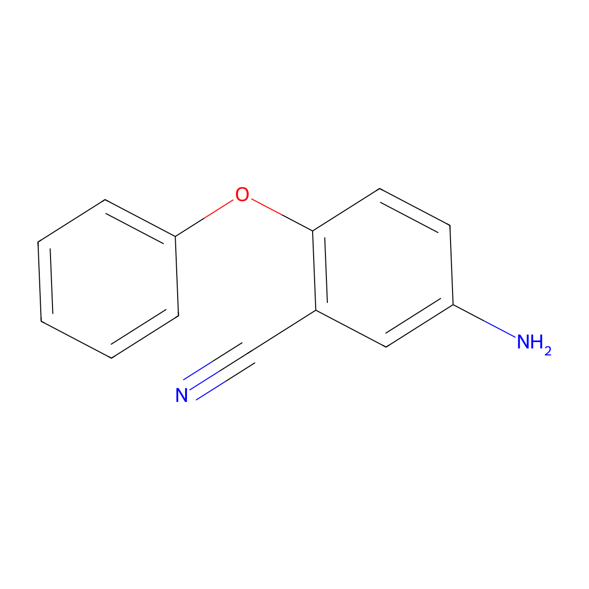 5-Amino-2-phenoxybenzonitrile molecular structure, CAS 288252-04-0