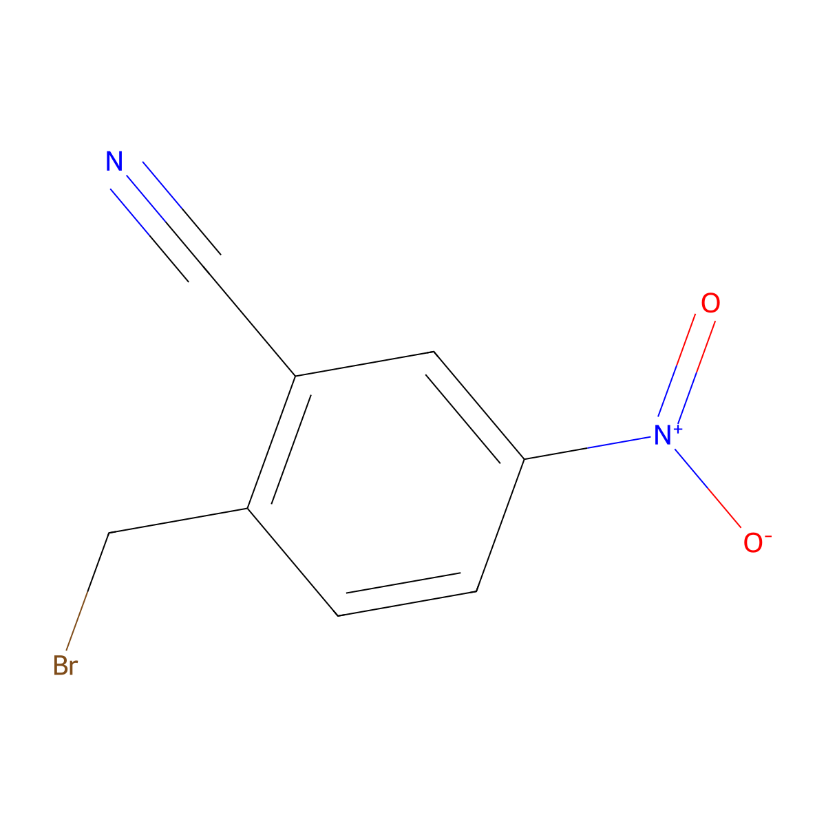 2-(Bromomethyl)-5-nitrobenzonitrile molecular structure, CAS 288252-67-5
