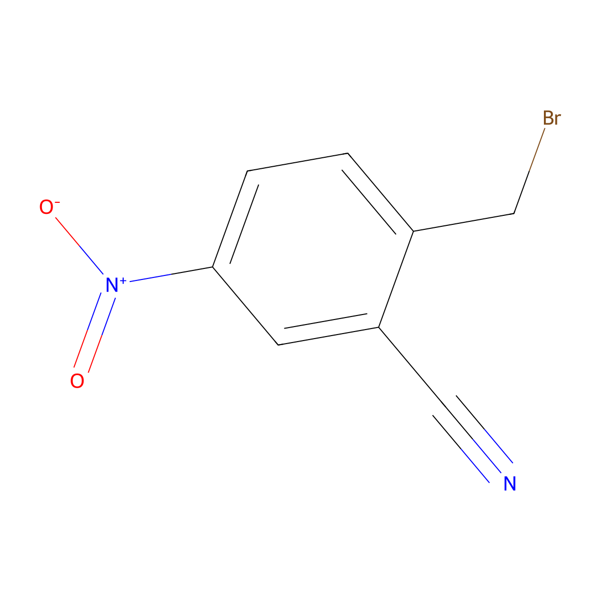 2-(Bromomethyl)-5-nitrobenzonitrile molecular structure, CAS 288252-67-5