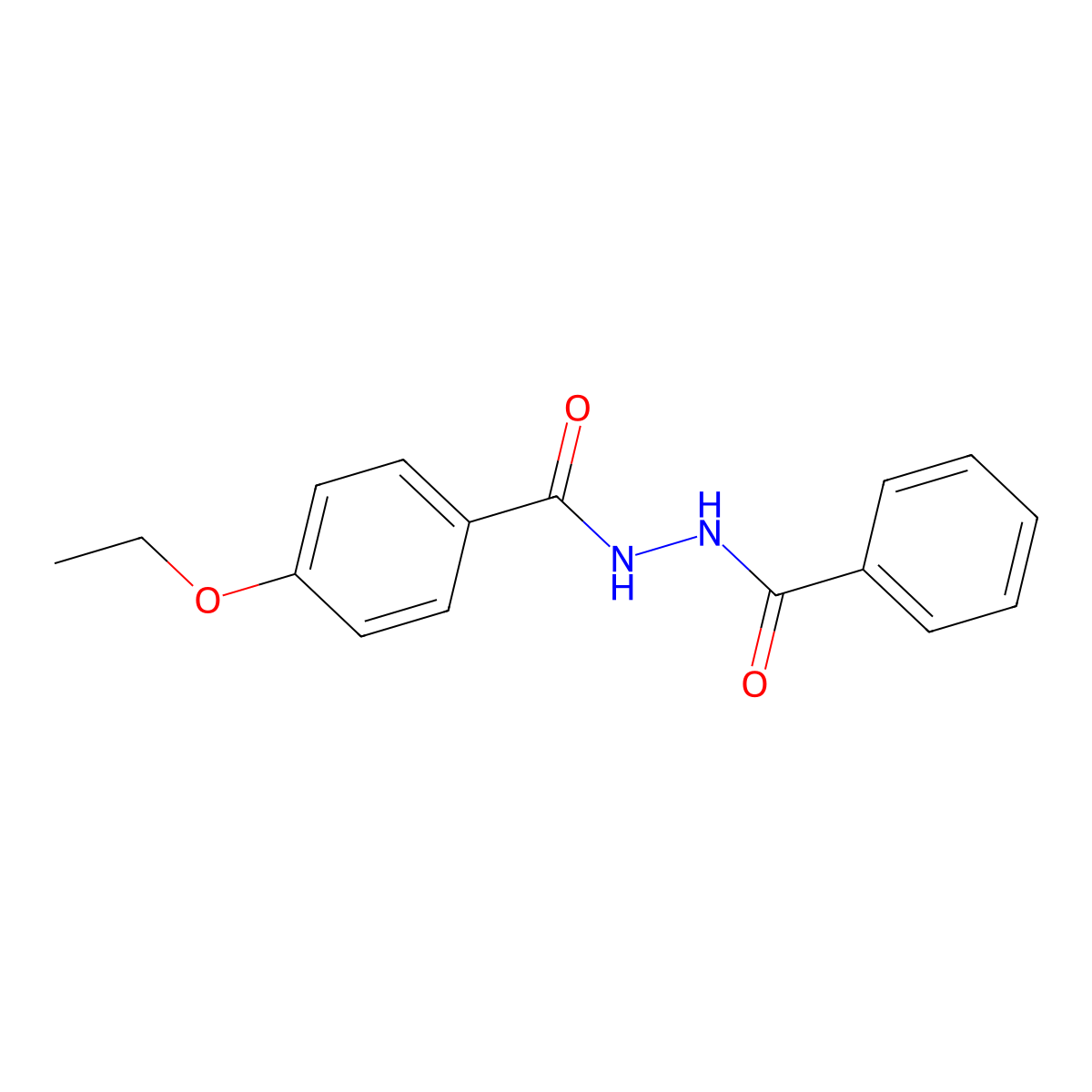 N'-benzoyl-4-ethoxybenzohydrazide molecular structure, CAS 288254-91-1